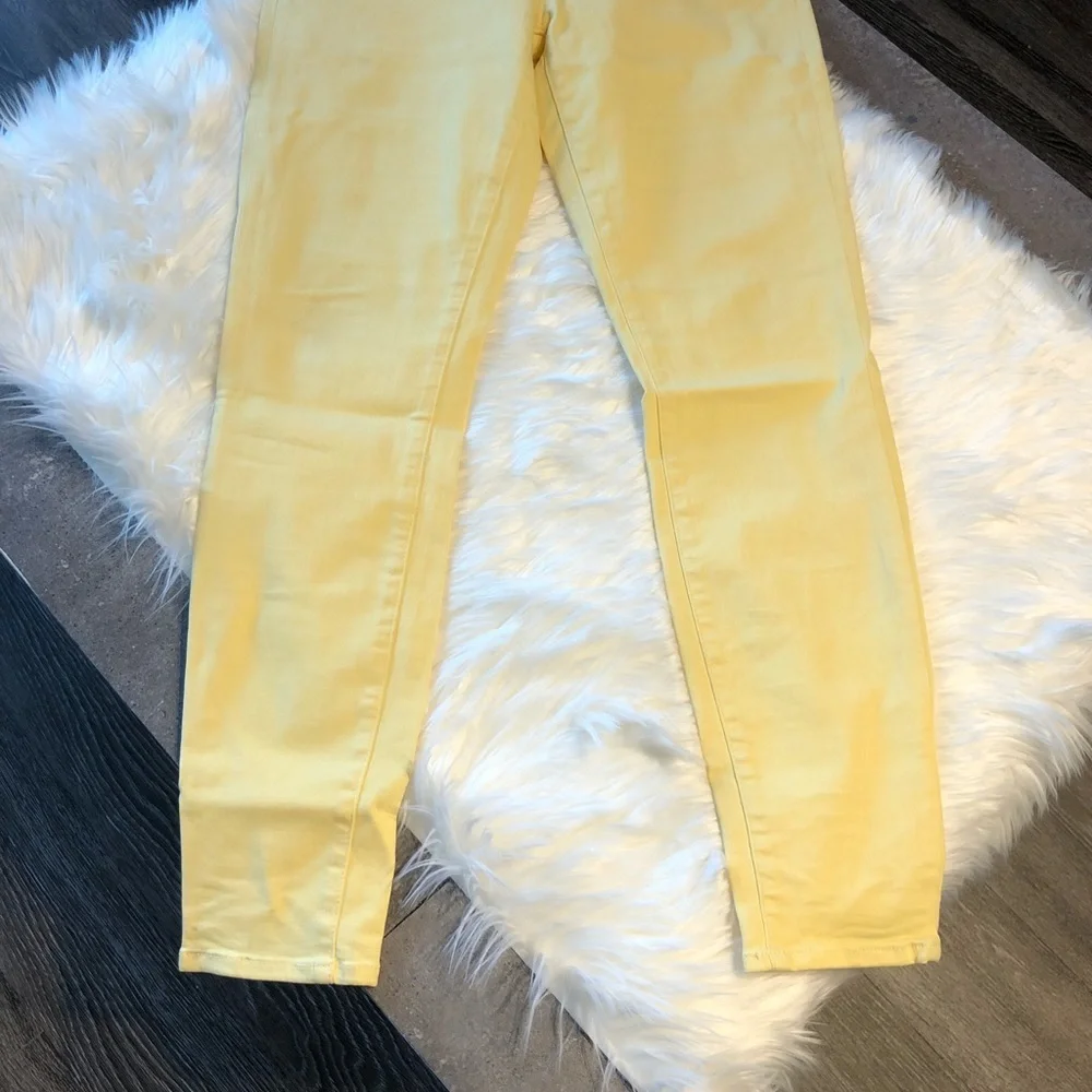 5[7ForAllMankind] Yellow stretchy skinny - Picture 4 of 8